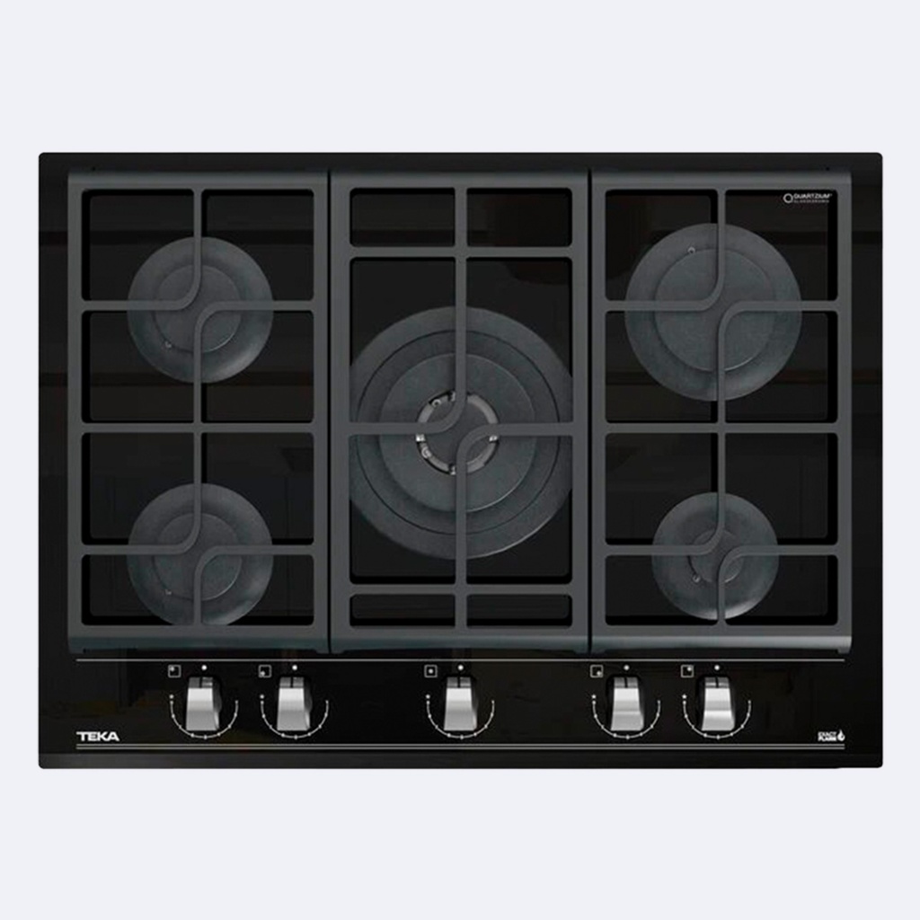Cocina Empotrable Teka A Gas Cristal Negro 70Cm