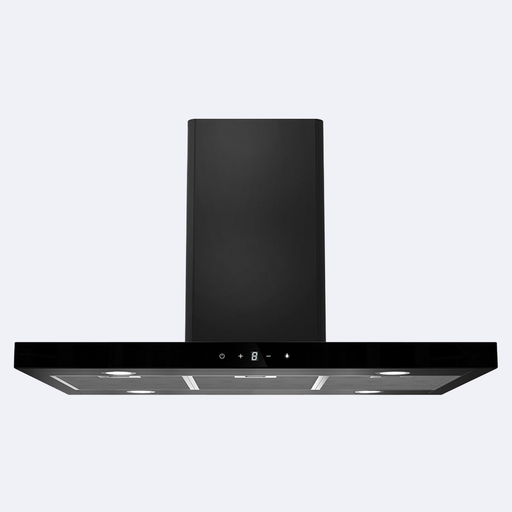 Campana Decorativa Tipo Isla Hove Black  (90X58)Cm