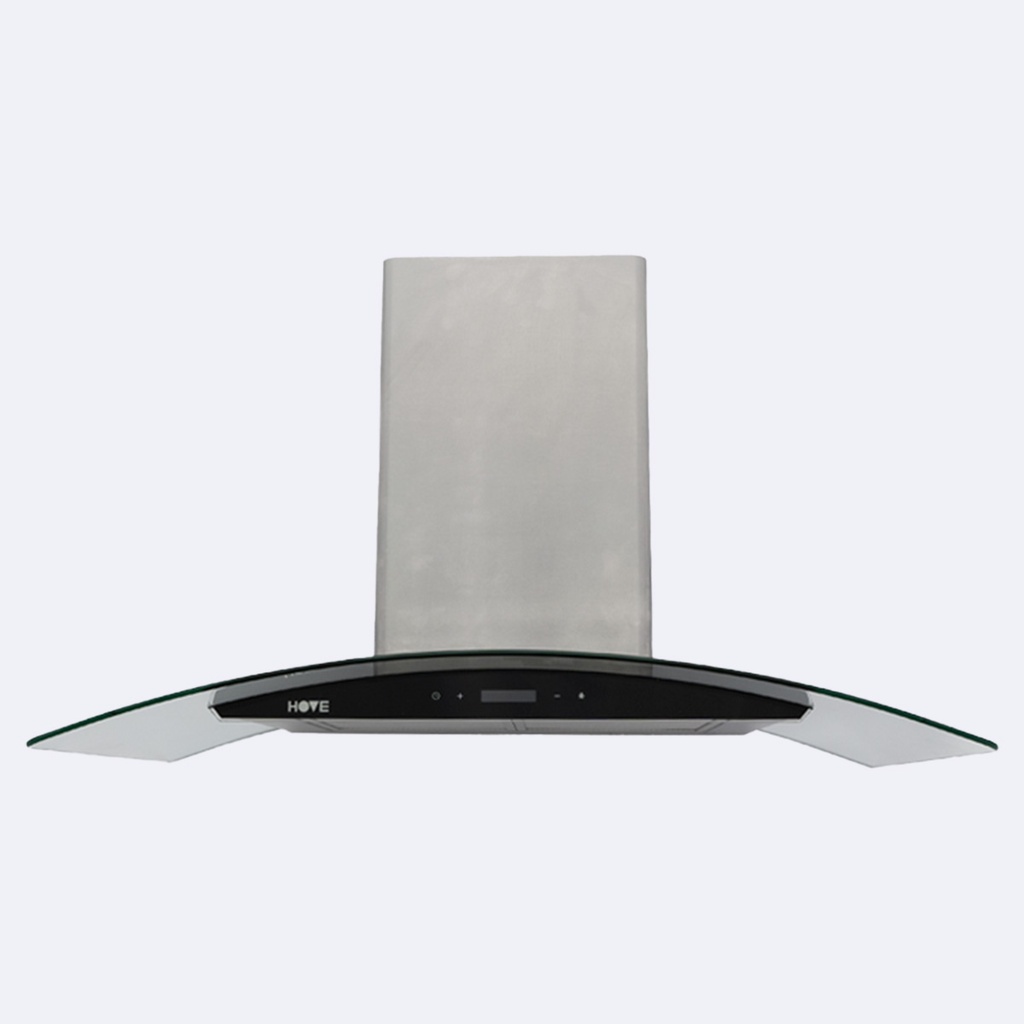 Campana Decorativa De Pared Hove Curva Gris (90)Cm