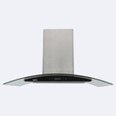 Campana Decorativa De Pared Hove Curva Gris (90)Cm