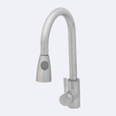 Griferia Hove Monomando Idalia Acero Inox (60)Cm