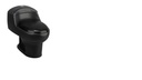 Inodoro Fv One Piece  Modelo Monaco Acabado Negro Mate 69Cm X 41Cm X 60Cm