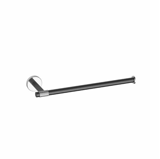 [CBCBAP.0428] Toallero Barra Hove  Modelo Sargis Acabado Negro Mate 33Cm X 10Cm X 1Cm