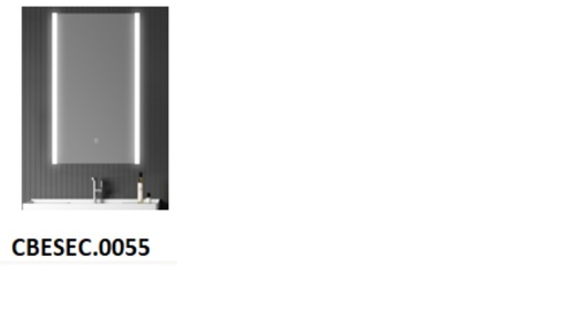 [CBESEC.0055] Espejo Hove Rectangular  Modelo H-1060 Con Iluminación Led  60Cm X 80Cm X 3Cm