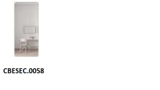 [CBESEC.0058] Espejo Hove Decorativo De Pie  Modelo Hk-1006 Dorado 65Cm X 170Cm X 4Cm