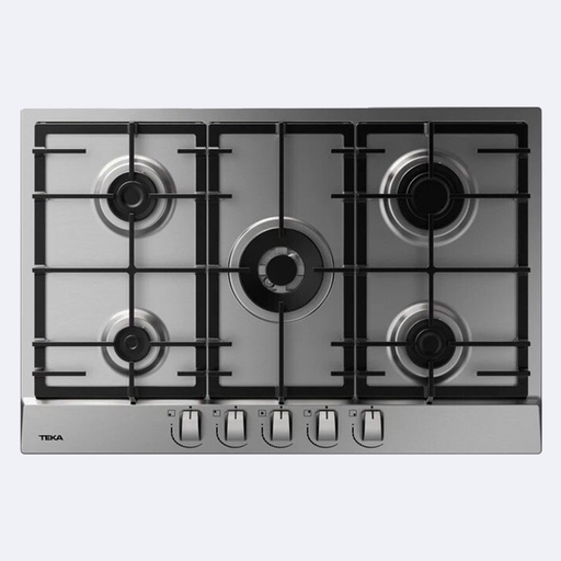 [ELCCGA.0082] Cocina Empotrable Teka A Gas Cristal Negro 75Cm