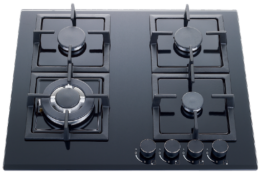 [ELCCGA.0091] Cocina Gas Hove  Negro (60)Cm