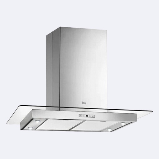 [ELCEDI.0002] Campana De Extracción Teka Decorativa Isla Acero Inoxidable Con Vidrio Recto 90Cm
