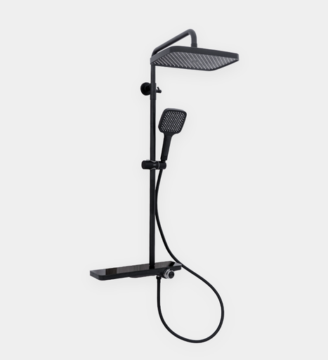 [BAGRMD.0300] Mezcladora  Hove Monomando De Ducha  Modelo New Style Acabado Negro Mate
