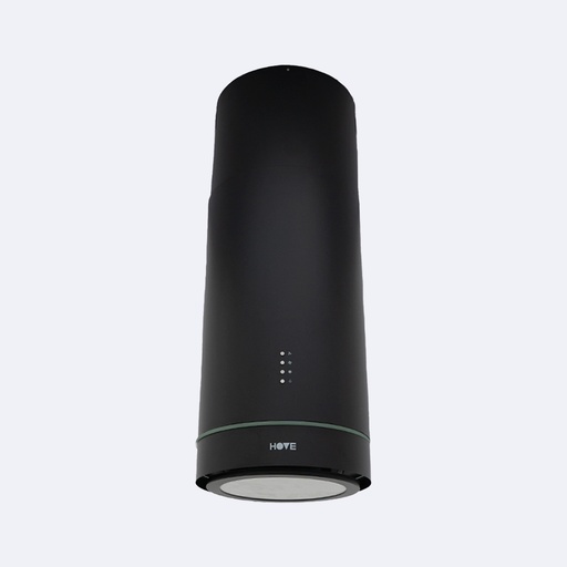 [ELCEDI.0038] Campana Decorativa Tipo Isla Hove Tubular Negro (38)Cm