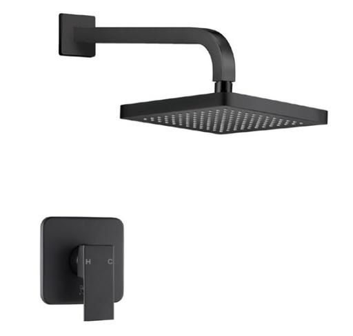 [BAGRMD.0312] Mezcladora  Hove Monomando De Ducha  Modelo Ceos Acabado Negro Mate