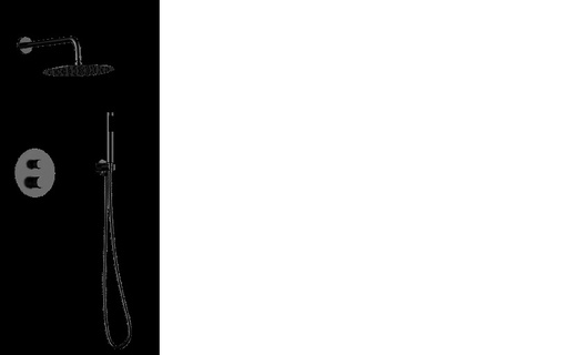 [BAGRMD.0316] Mezcladora  Hove Monomando De Ducha  Modelo Vanolu Acabado Negro Mate