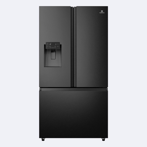 [ELRERG.0175] Refrigeradora Indurama French Door Acero Inoxidable Negro 179 X 91 Cm