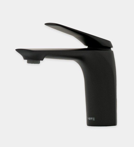 [BAGRML.0210] Mezcladora  Hove Monomando Baja Para Lavamanos  Modelo Leros Acabado Negro Mate