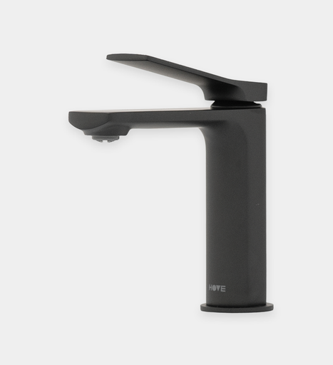 [BAGRML.0218] Mezcladora  Hove Monomando Baja Para Lavamanos  Modelo Cacey Acabado Negro Mate