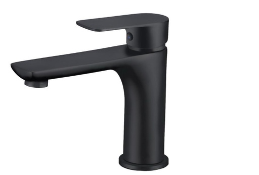 [BAGRML.0264] Mezcladora  Hove Monomando Baja Para Lavamanos  Modelo Creta Acabado Negro Mate