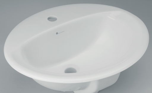 [BALMDE.0019] Lavamanos Para Empotrar Fv Ovalado  Modelo Elea Oval Blanco 45Cm X 52Cm X 21Cm