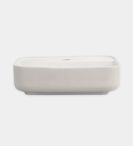 [BALMSM.0040] Lavamanos Para Sobre Mesón Hove Rectangular  Modelo A422B Blanco 50Cm X 40Cm X 13Cm