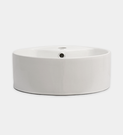 [BALMSM.0198] Lavamanos Para Sobre Mesón Hove Cuadrado  Modelo A029 Blanco 40Cm X 40Cm X 14Cm