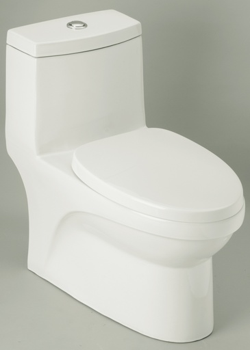 [BASRIN.0058] Inodoro Fv One Piece  Modelo Trani Acabado Blanco 73Cm X 37Cm X 71Cm