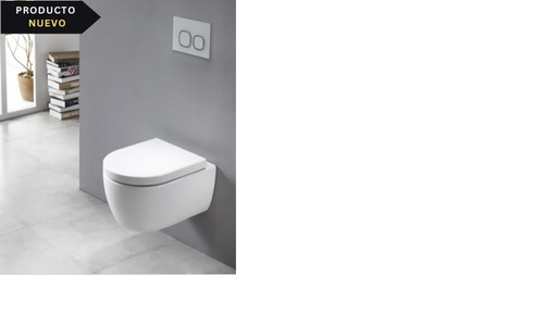 [BASRIN.0169] Inodoro Hove Suspendido  Modelo Torney  Blanco 53Cm X 36Cm X 35Cm