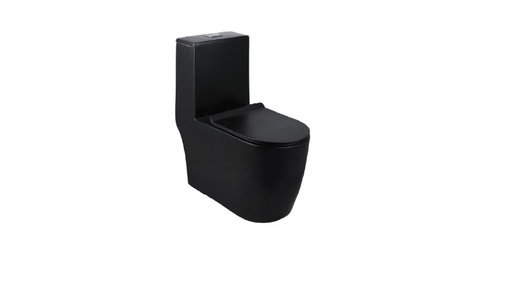 [BASRIN.0195] Inodoro Hove One Piece  Modelo Oxford  Rimless  Negro Mate 70Cm X 36Cm X 80Cm