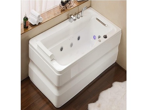 [BATHHI.0014] Tina Hidromasaje Hove Metacrilato  Modelo Unipersonal A062 Izquierda Blanco 150Cm X 79Cm X 58Cm